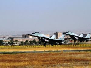 В Армении прошла тренировка сил и средств ВВС и ПВО ЮВО