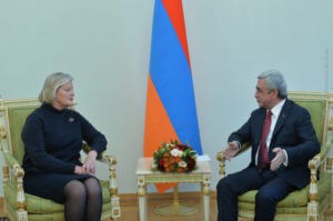 Президент Армении обсудил с главой Сената Нидерландов процесс реформ в Армении