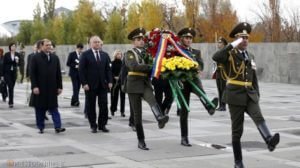Президент Молдовы посетил мемориал жертвам Геноцида армян «Цицернакаберд»