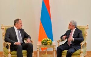 Президент Саргсян принял министра иностранных дел РФ Сергея Лаврова