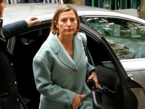 Глава парламента Каталонии вышла на свободу