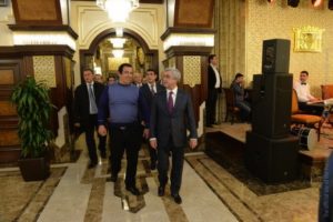 Президент Армении присутствовал на открытии нового развлекательного центра гостиничного комплекса «Мульти рест»