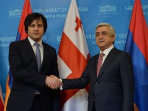 Президент Армении встретился со спикером парламента Грузии