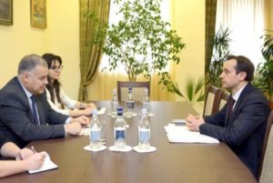 Министр юстиции РА обсудил с представителем БДИПЧ/ОБСЕ внедрение в Армении альтернативных мер наказания