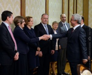 Президент Армении принял делегацию парламентского сотрудничества Армения-ЕС