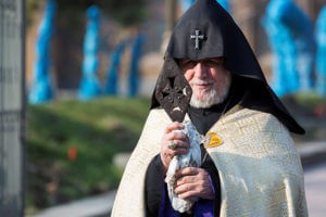 Копье Христа выставлена в Эчмиадзине