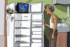 Азербайджанцев напугал холодильник с надписью на армянском языке