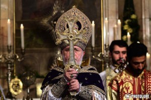 Католикос Всех Армян выступил с посланием по случаю Святого Рождества и вознес молитву