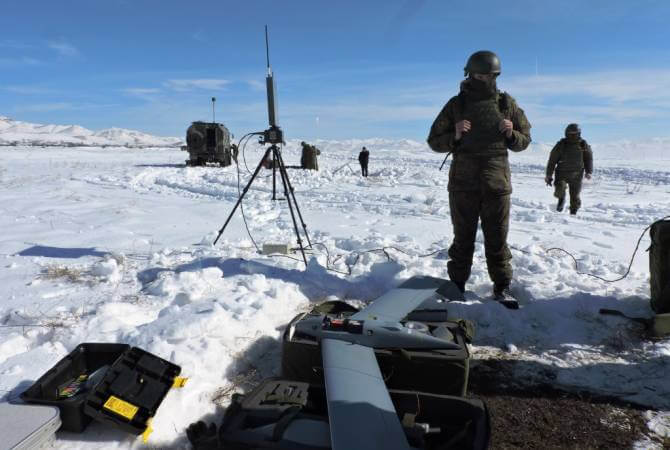 В российской военной базе ЮВО в Армении началось применение беспилотных летательных аппаратов