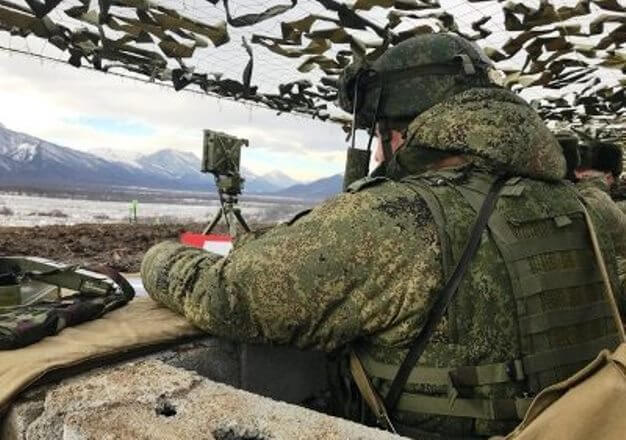 В Армении авиационные наводчики ЮВО наводят авиацию для уничтожения живой силы и бронетехники условного противника