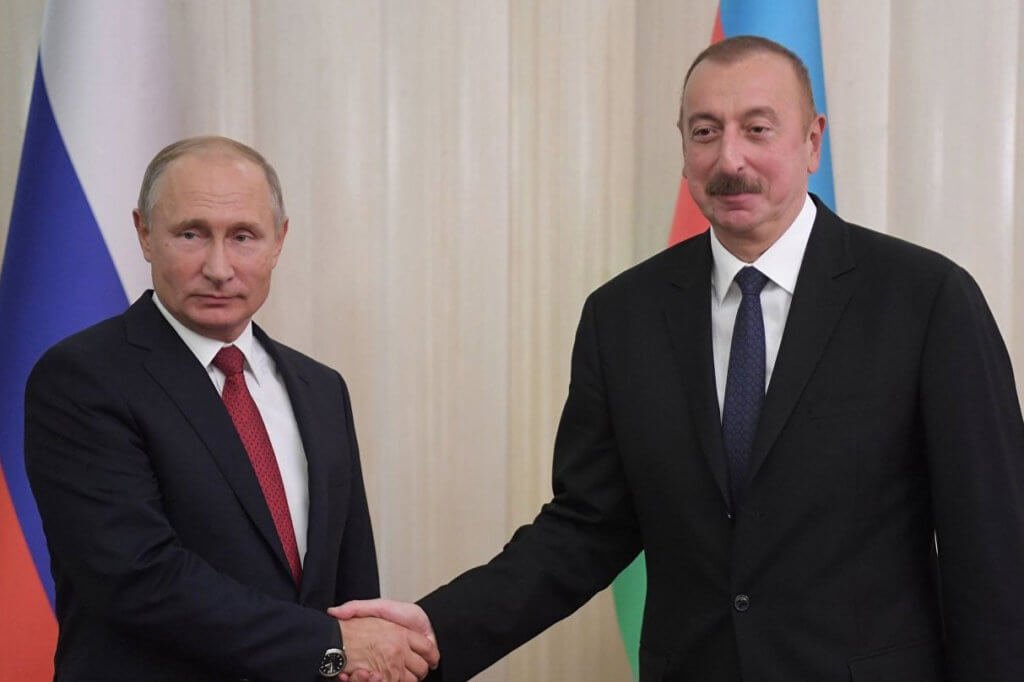 Путин призвал Алиева активнее общаться с Пашиняном по Нагорному Карабаху
