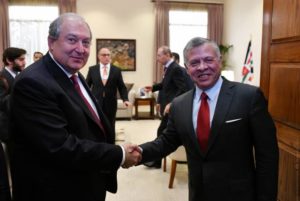 Король Иордании посетит с официальным визитом Армению