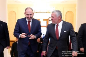 Абдалла Второй пригласил Пашиняна посетить Иорданию с официальным визитом