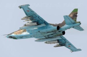 В России при взлете загорелся военный самолет