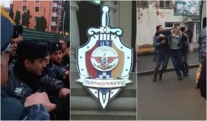 Акция протеста в Арцахе с требованием отставки президента и главы МЧС