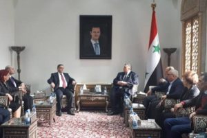 Посол передал спикеру парламента Сирии благодарности спикера НС Армении