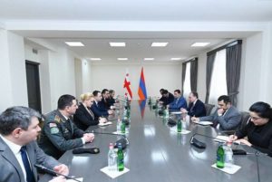 Глава МИД Армении встретился с министром обороны Грузии