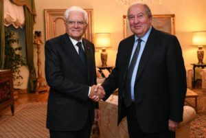 Президент Италии поздравил Армена Саркисяна с Днем независимости Армении