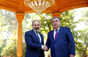 Послание премьер-министру Николу Пашиняну от президента Таджикистана Эмомали Рахмона