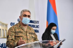 Минобороны Армении: войска противника отброшены на исходные позиции