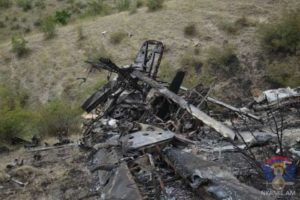 Армия обороны Арцаха опубликовала фотографии с потерями противника в авиации