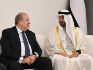 Президент Армении проинформировал заместителя Верховного главнокомандующего ВС ОАЭ об азербайджано-турецкой агрессии
