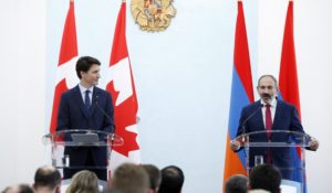 Пашинян поблагодарил Трюдо за приостановку экспорта товаров военного назначения в Турцию