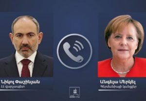 Пашинян обсудил с Меркель ситуацию в зоне карабахского конфликта