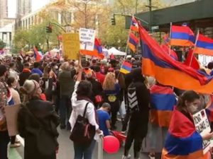 В Бостоне состоялась многолюдная акция протеста армян
