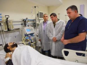 Президент и глава МИД Арцаха посетили раненных военнослужащих и французских журналистов