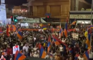 В Лос-Анджелесе состоялась многолюдная акция протеста против азербайджанской агрессии