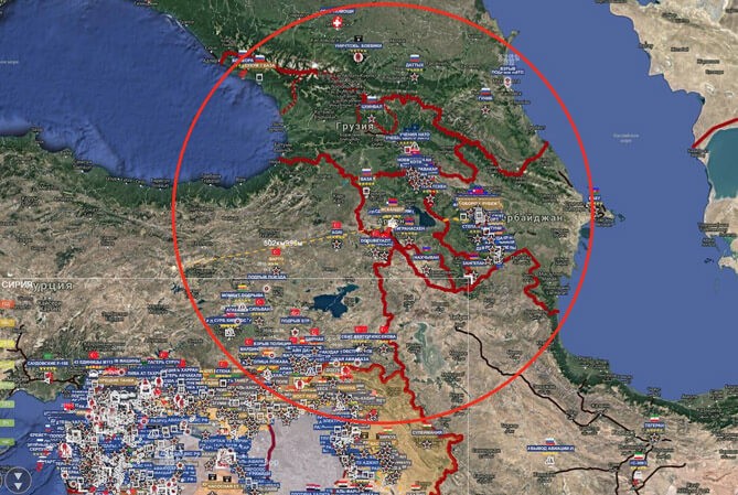 Турецкие СМИ опубликовали карту радиуса действия армянских комплексов "Искандер"