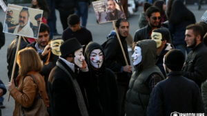 Акция анонимусов в Ереване