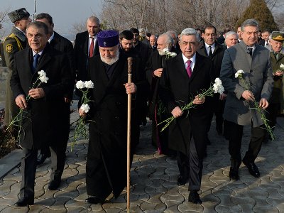 Президент Армении посетил пантеон «Ераблур»