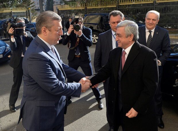 Визит президента Армении в Тбилиси завершился встречей с премьер-министром Грузии
