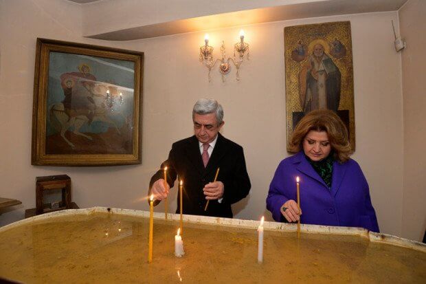 Президент Армении встретился с Католикосом-Патриархом Всея Грузии