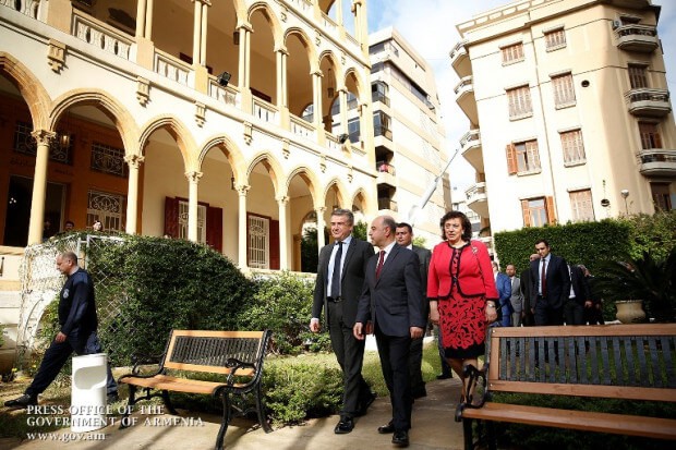 Премьер-министр Армении посетил Университет «Айказян» в Бейруте (Фото,видео)