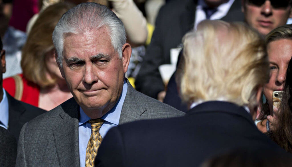 Рекс Тиллерсон уволен с поста госсекретаря США