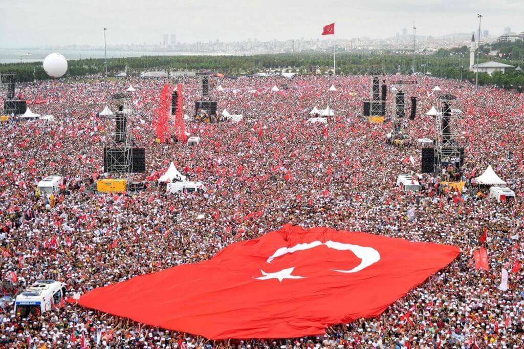 Похоже победа Эрдогана отнюдь не предрешена: пятимиллионный митинг в Стамбуле