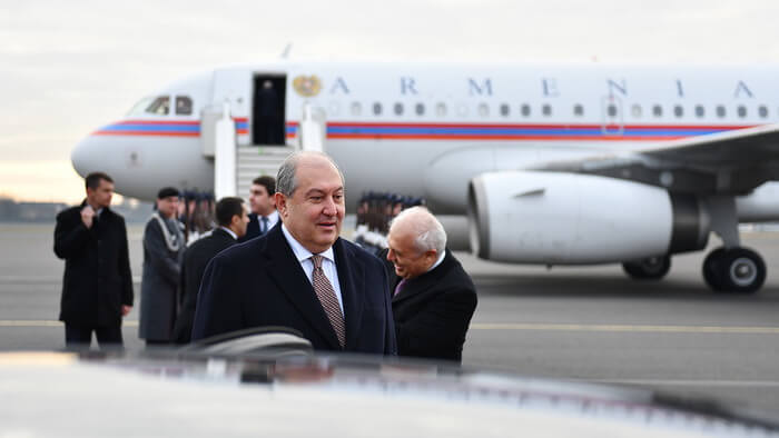 Стартовал официальный визит президента Армении в Германию