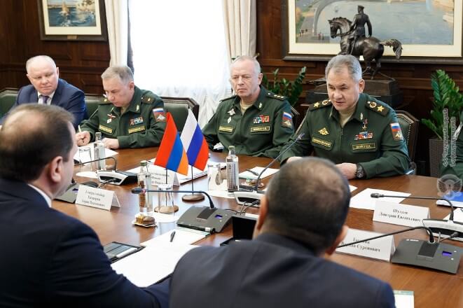 Шойгу: Россия считает Армению своим ключевым союзником в Закавказье