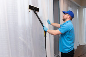 Химчистка штор: порядок