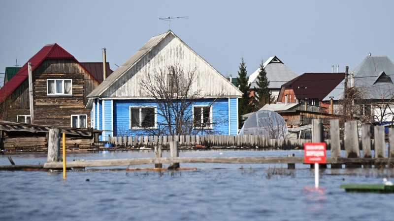 На реке Тобол у Кургана ожидается постепенный спад уровня воды