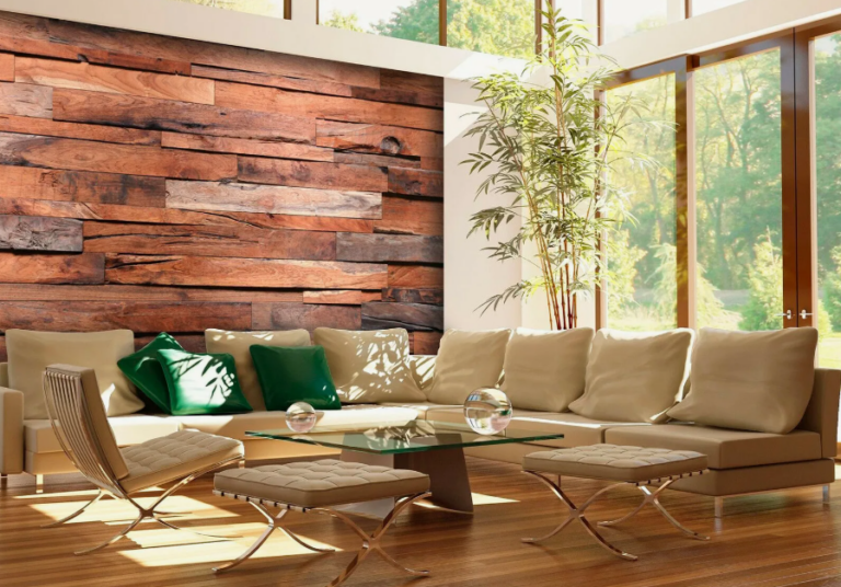 Использование натуральных текстур в интерьере: от дерева до камня